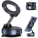 360° Magnetic Car Phone Mount with Vacuum Suction Base