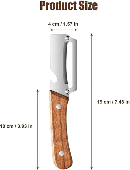 2-in-1 Wooden Handle Peeler & Bottle Opener