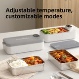 Heated Lunch Box 304 Stainless Steel Portable Food Warmer