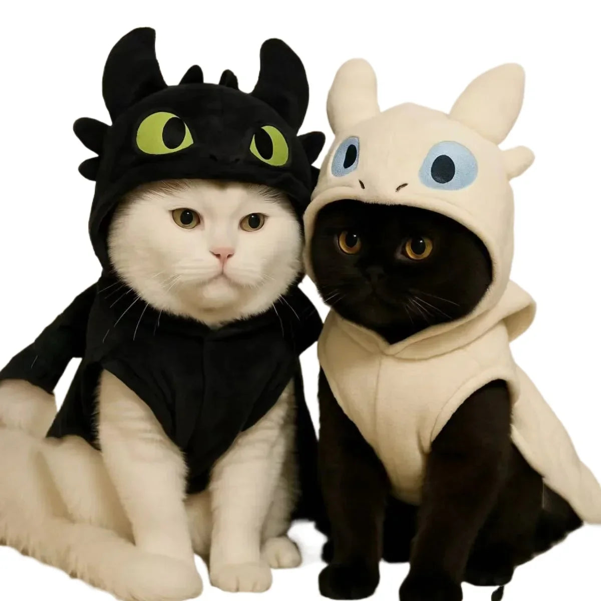 Cozy Dragon Hoodie Costume for Cats & Small Dogs