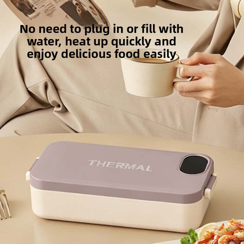 Heated Lunch Box 304 Stainless Steel Portable Food Warmer